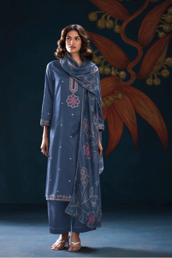 Ganga Fashion Gulrukh S5027 Cotton Satin Suit S5027-B