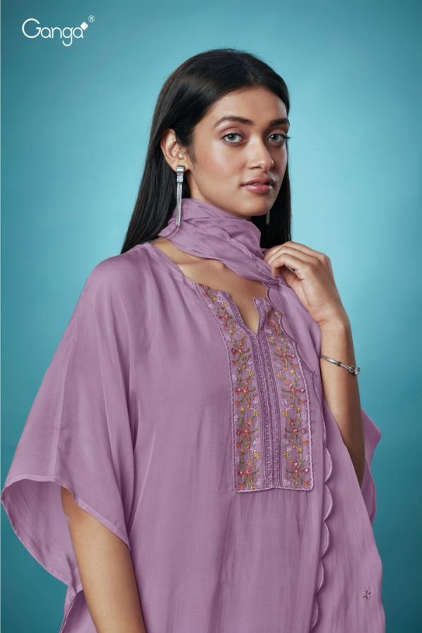 Ganga Fashion Hanna S1304 Premium Organza Suit S1304-B