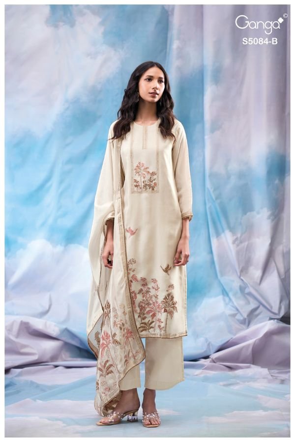 Ganga Fashion Iryana S5084 Silk Ladies Suit S5084-B