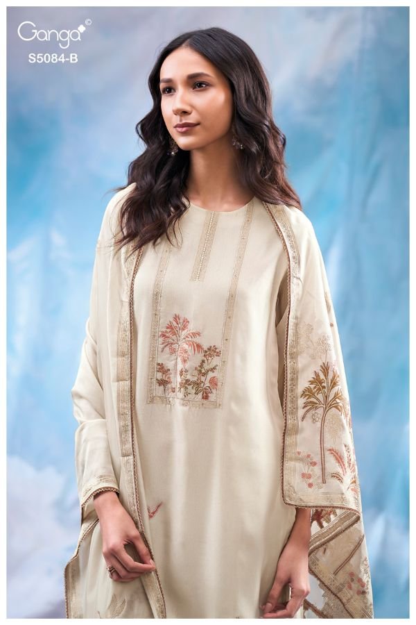 Ganga Fashion Iryana S5084 Silk Ladies Suit S5084-B
