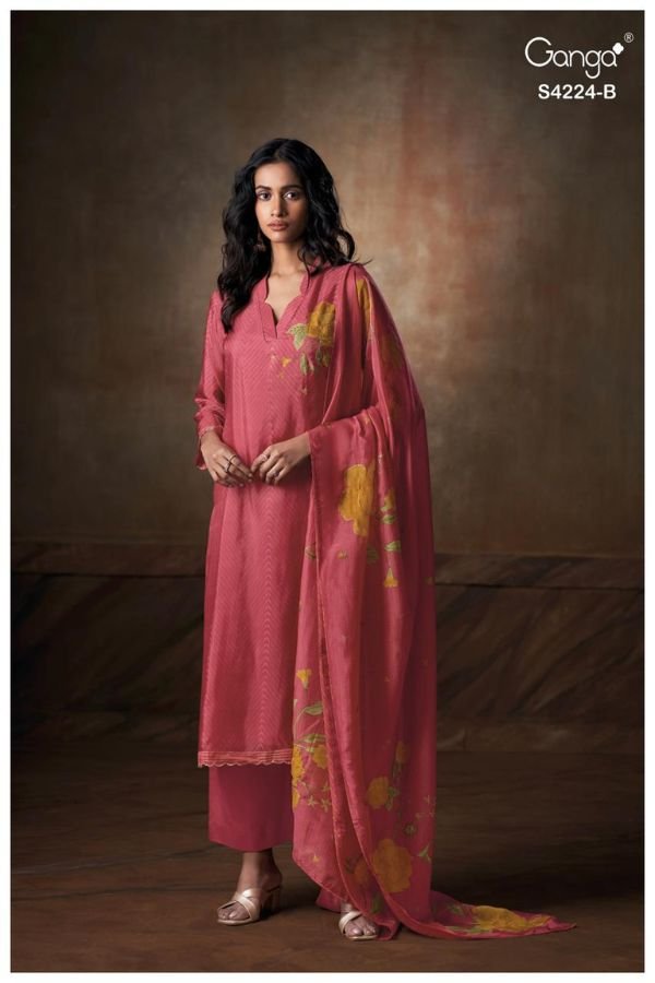 Ganga Fashion Ishvika S4224 Bemberg Habutai Suits S4224-B