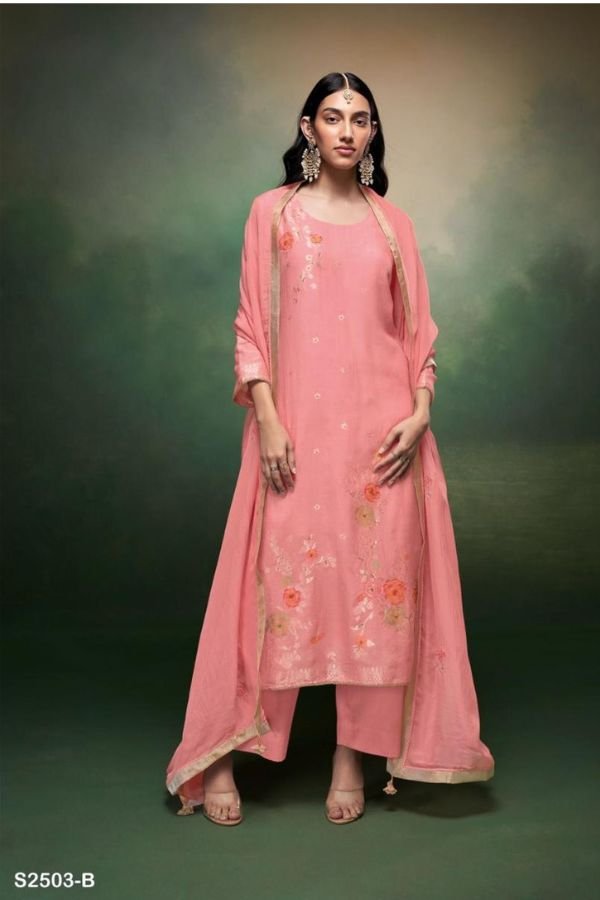 Ganga Fashion Jasvee S2503 Premium Viscose Silk Suit S2503-B