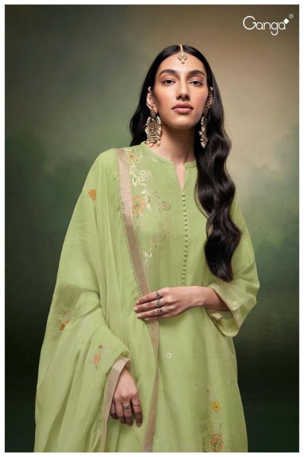 Ganga Fashion Jasvee S2503 Premium Viscose Silk Suit S2503-C