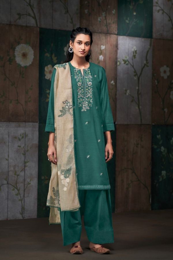 Ganga Fashion Kalista S4761 Silk Satin Ladies Suits S4761-C