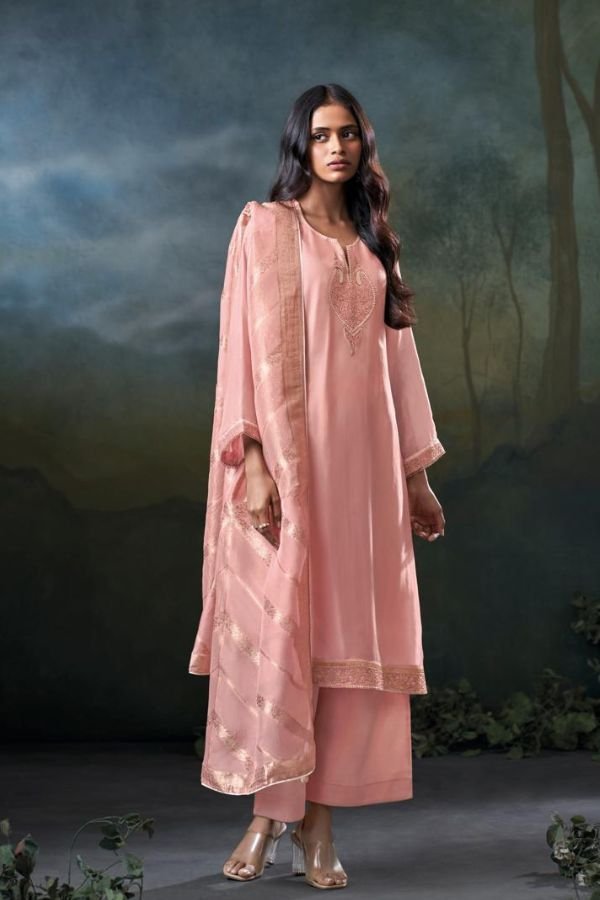 Ganga Fashion Meloni S5020 Habutai Silk Suits S5020-A