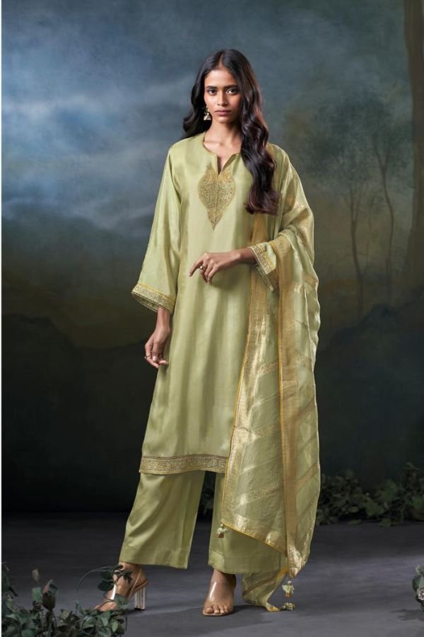 Ganga Fashion Meloni S5020 Habutai Silk Suits S5020-B