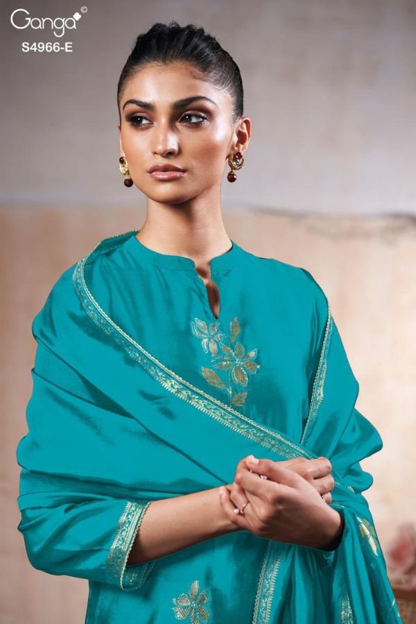 Ganga Fashion Nivora S4966 Viscose Woven Silk Suits S4966-E Ganga Fashion Nivora S4966 Viscose Woven Silk Suit S4966-E