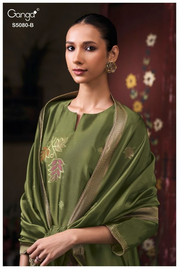 Ganga Fashion Saoirse S5080 Silk Salwar Suits S5080-B Ganga Fashion Saoirse S5080 Silk Salwar Suit S5080-B