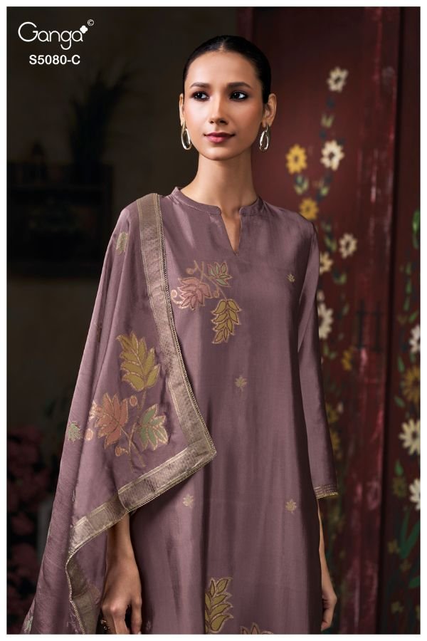Ganga Fashion Saoirse S5080 Silk Salwar Suits S5080-C Ganga Fashion Saoirse S5080 Silk Salwar Suit S5080-C