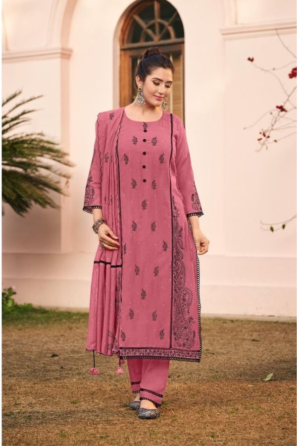 Jay Vijay Prints Dorika Premium Malai Chanderi Suit 10861