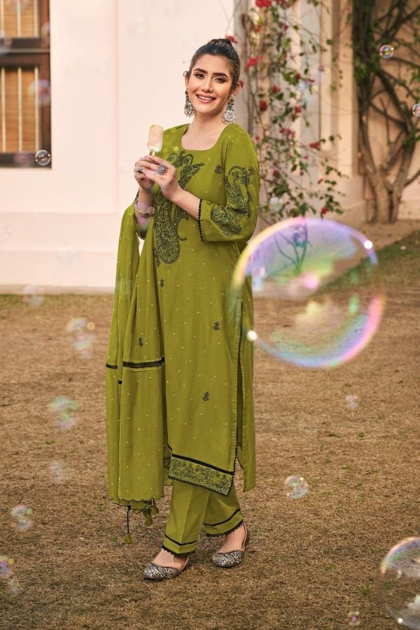 Jay Vijay Prints Dorika Premium Malai Chanderi Suit 10864