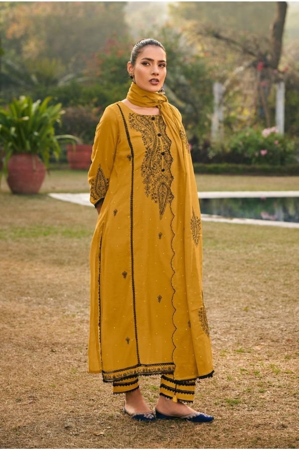 Jay Vijay Prints Dorika Premium Malai Chanderi Suit 10865