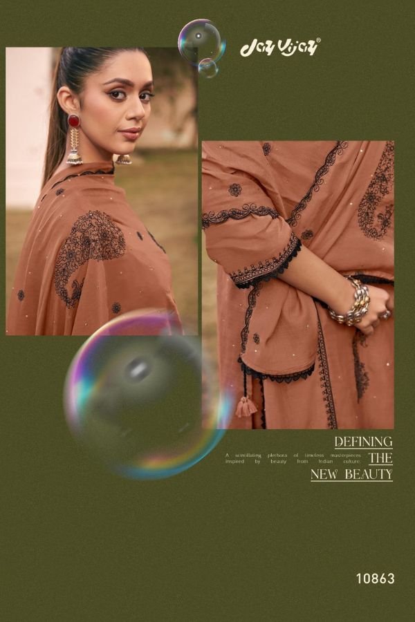 Jay Vijay Prints Dorika Premium Malai Chanderi Suit 10863