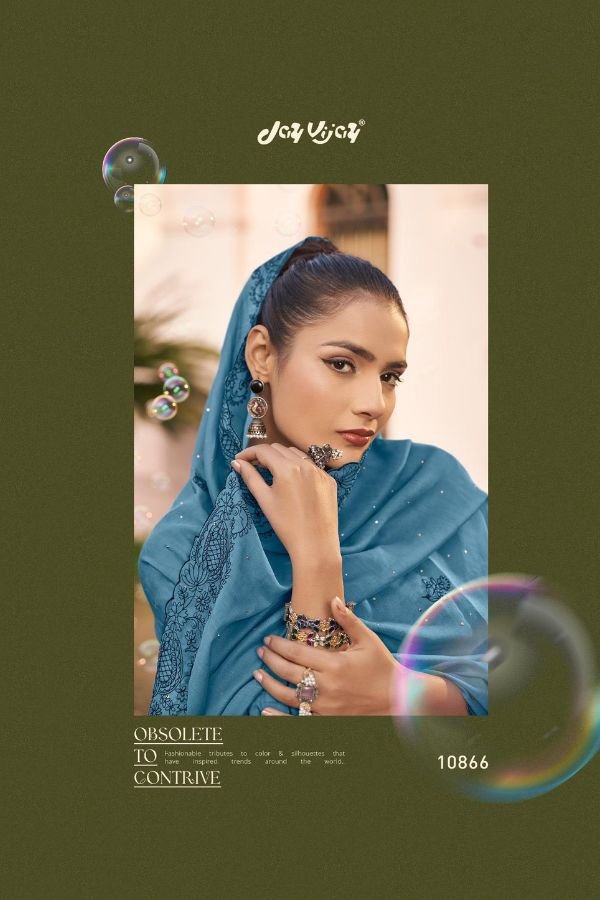 Jay Vijay Prints Dorika Premium Malai Chanderi Suit 10866