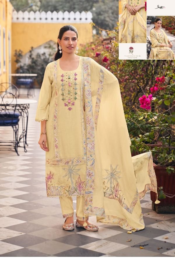 Jay Vijay Prints Shai Raahi Premium Malai Chanderi Suit 965
