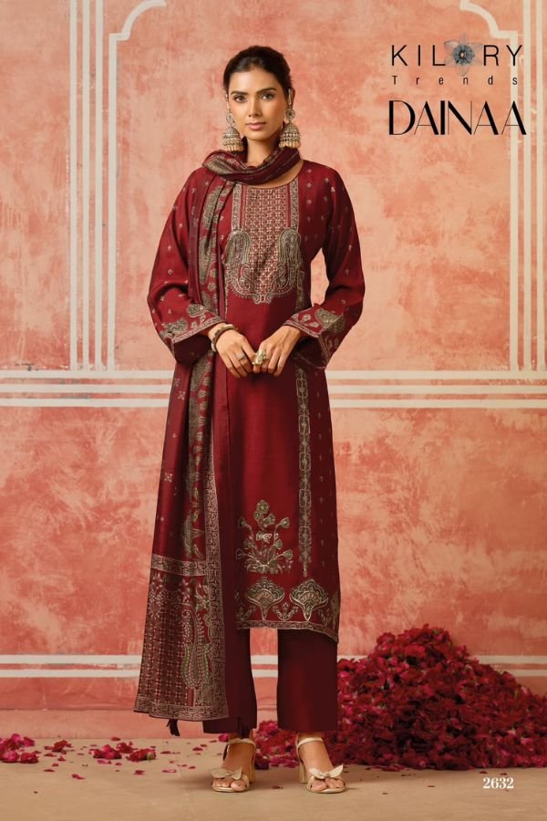 Kilory Trends Dainaa Pure Muslin Ladies Salwar Suit 2632