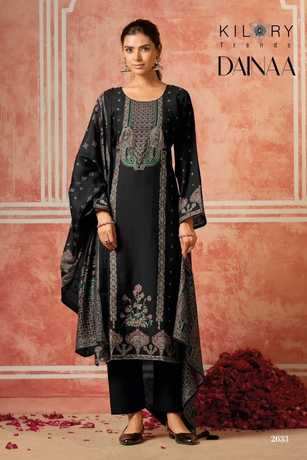 Kilory Trends Dainaa Pure Muslin Ladies Salwar Suit 2633