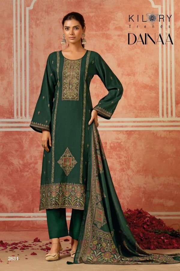 Kilory Trends Dainaa Pure Muslin Ladies Salwar Suit 2634
