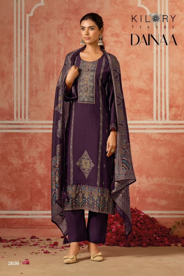 Kilory Trends Dainaa Pure Muslin Ladies Salwar Suit 2636