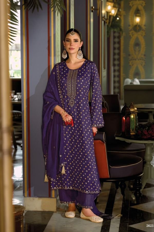Kilory Trends Sone ki Dor Pure Gajji Silk Ladies Suit 2623