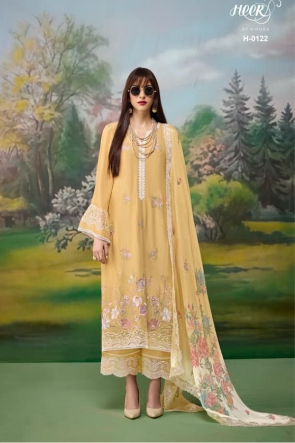 Kimora Fashion Heer Jaani Pure Muslin Salwar Suit H-0122