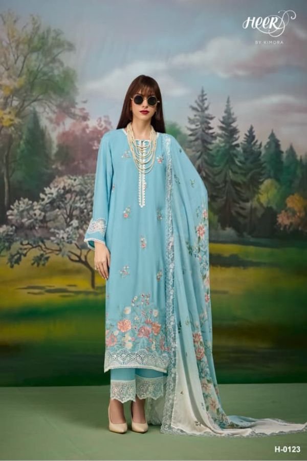 Kimora Fashion Heer Jaani Pure Muslin Salwar Suit H-0123