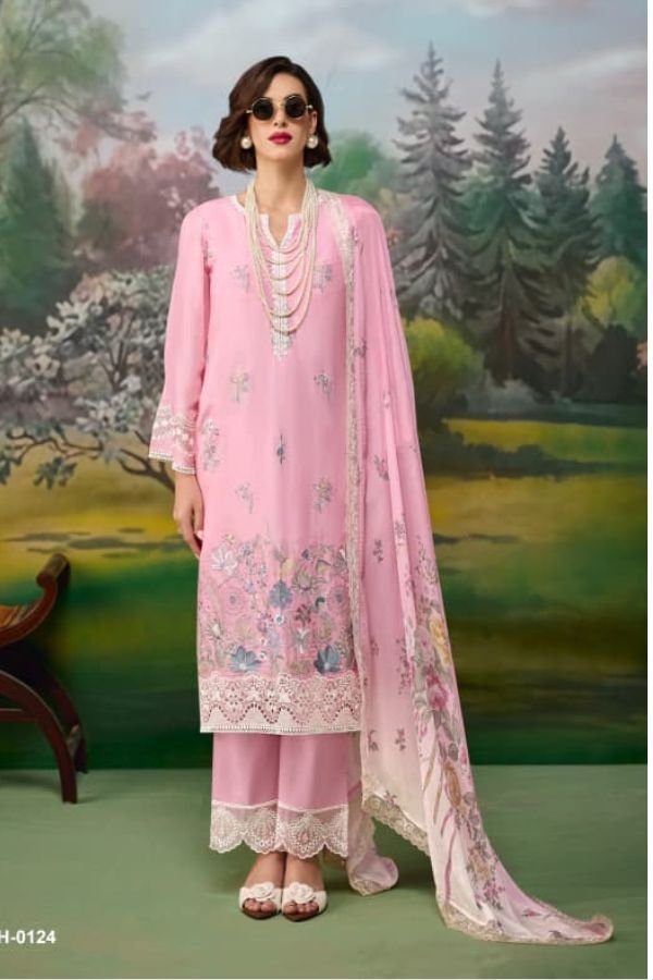 Kimora Fashion Heer Jaani Pure Muslin Salwar Suit H-0124