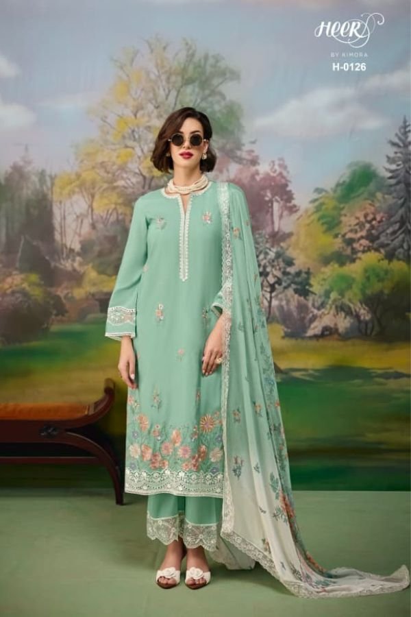 Kimora Fashion Heer Jaani Pure Muslin Salwar Suit H-0126