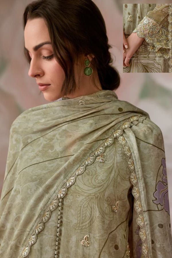 Kimora Fashion Heer Rani Bagh Pure Chinnon Suit H-0091
