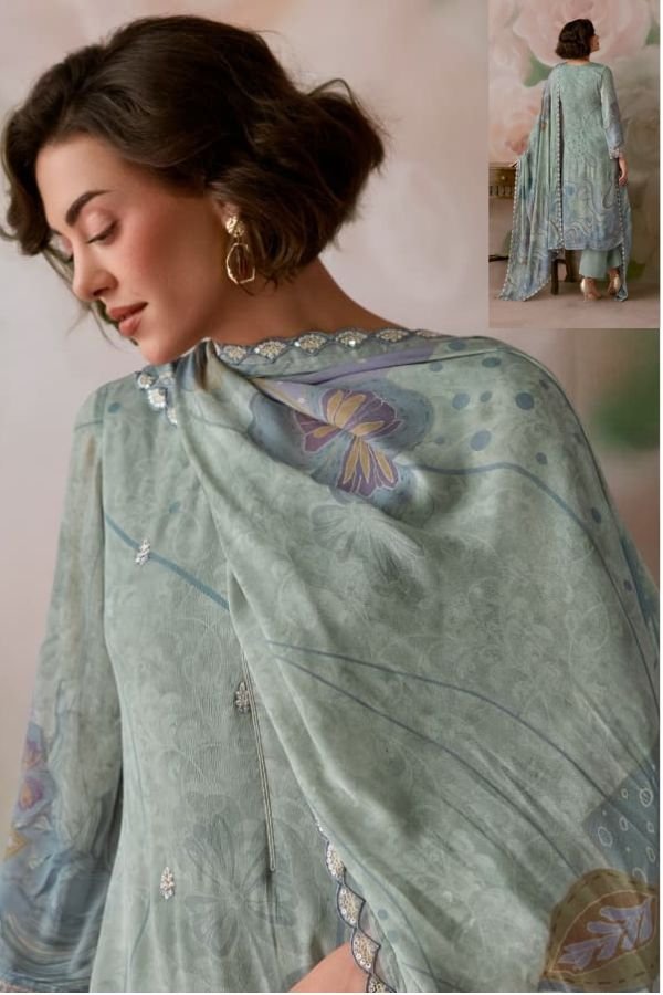 Kimora Fashion Heer Rani Bagh Pure Chinnon Suit H-0093