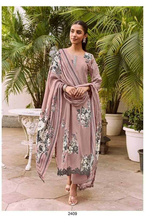 Kimora Fashion Shaam Pure Muslin Ladies Suit 2409