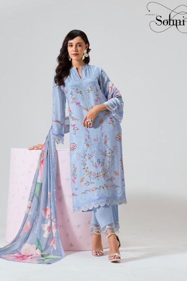 Kimora Fashion Sohni Nigaar Pure Muslin Suit 983