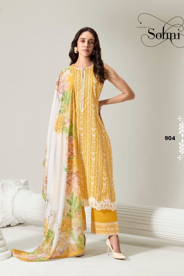 Kimora Fashion Sohni Secret Pure Muslin Ladies Suit 904