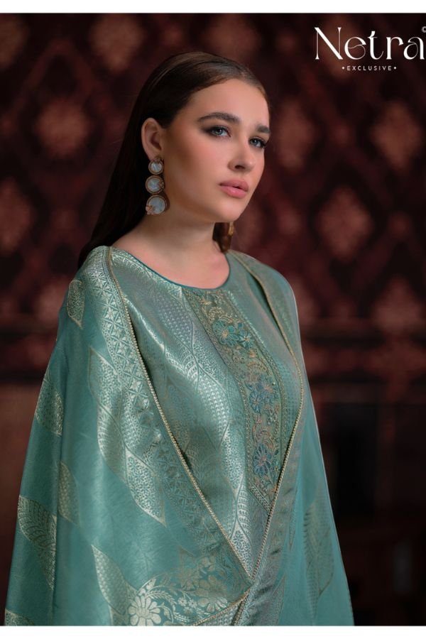 Netra Exclusive Aliya Pure Bemberg Silk Suit NE-C 2118 C