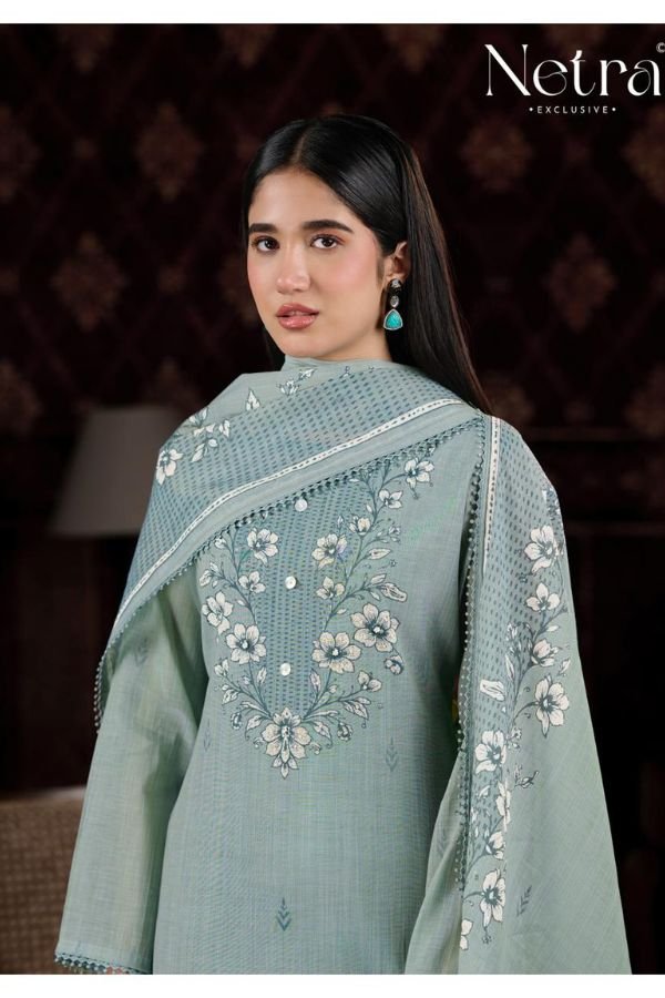 Netra Exclusive Charika Pure Banarasi Mul Suit NE-C 2197 B