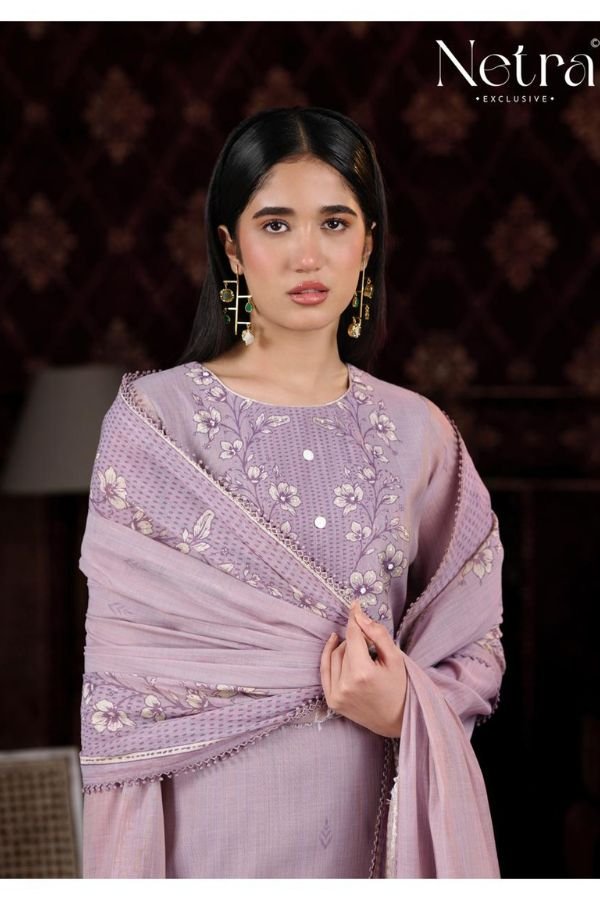 Netra Exclusive Charika Pure Banarasi Mul Suit NE-C 2197 C