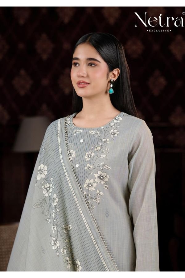 Netra Exclusive Charika Pure Banarasi Mul Suit NE-C 2197 E