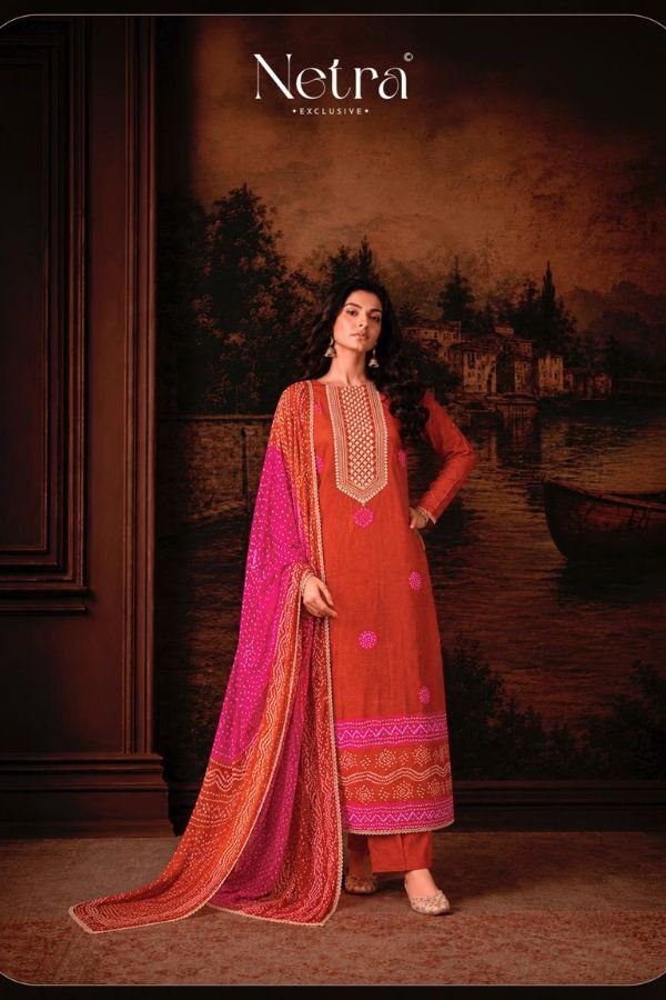 Netra Exclusive Gajji Vol-01 Gajji Silk Suit NE-C 2204 A