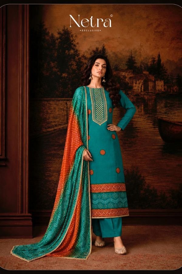 Netra Exclusive Gajji Vol-01 Gajji Silk Suit NE-C 2204 B