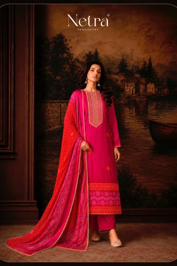 Netra Exclusive Gajji Vol-01 Gajji Silk Suit NE-C 2204 D