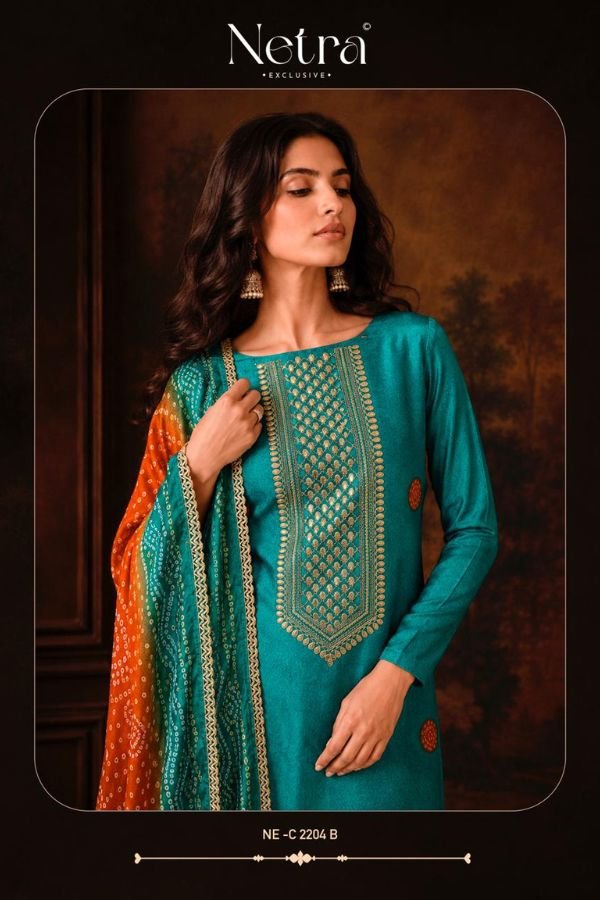 Netra Exclusive Gajji Vol-01 Gajji Silk Suit NE-C 2204 B
