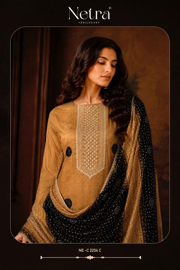 Netra Exclusive Gajji Vol-01 Gajji Silk Suit NE-C 2204 C
