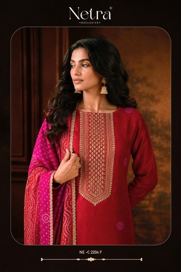 Netra Exclusive Gajji Vol-01 Gajji Silk Suit NE-C 2204 F