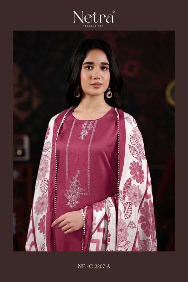 Netra Exclusive Gamini Pure Cotton Suit NE-C 2207 A