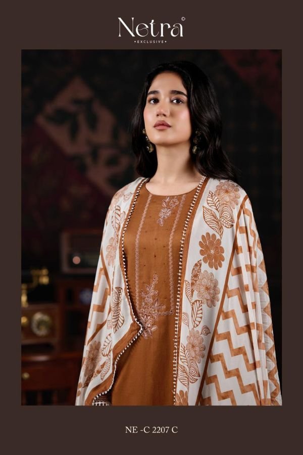 Netra Exclusive Gamini Pure Cotton Suit NE-C 2207 C