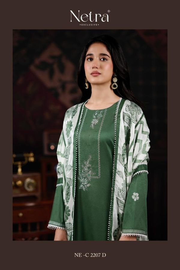 Netra Exclusive Gamini Pure Cotton Suit NE-C 2207 D