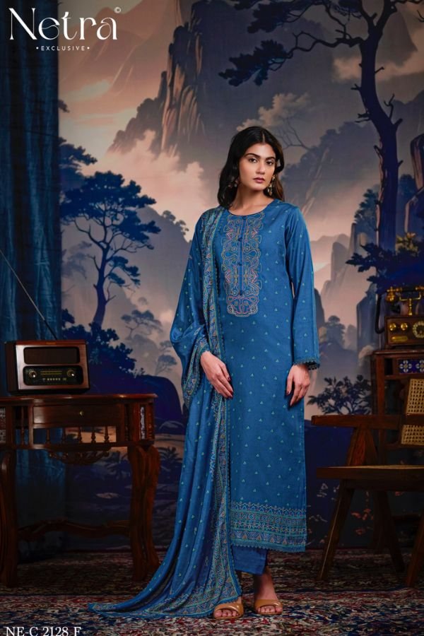 Netra Exclusive Juvi Pure Cotton Suit NE-C 2128 F