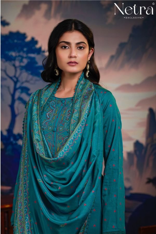 Netra Exclusive Juvi Pure Cotton Suit NE-C 2128 D