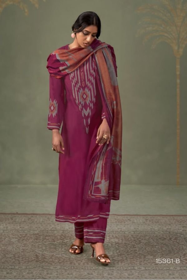 Omtex Adara Muslin Silk Ladies Salwar Suit 15361-B