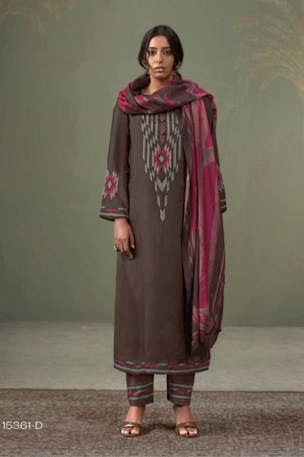 Omtex Adara Muslin Silk Ladies Salwar Suit 15361-D